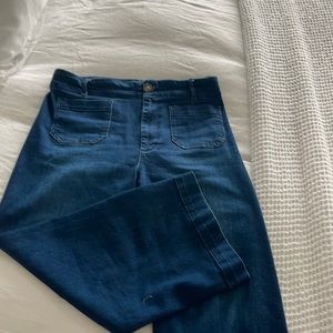 Pilcro Anthropologie jeans high rise crop
